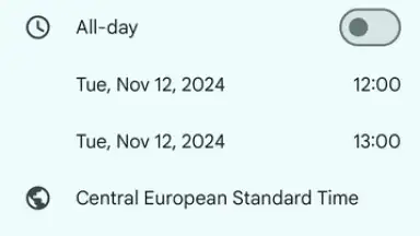 Captura de tela de Google Calendar 9