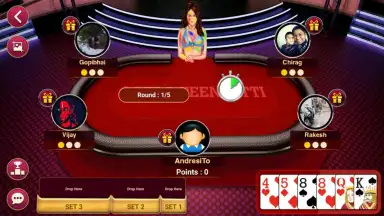 Captura de tela de Teen Patti Octro 1