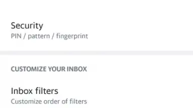 Captura de tela de Yahoo Mail 1