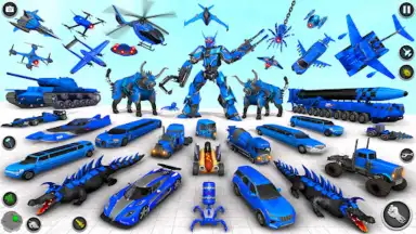 Captura de tela de Bull Robot Car Game: Robot Game 6