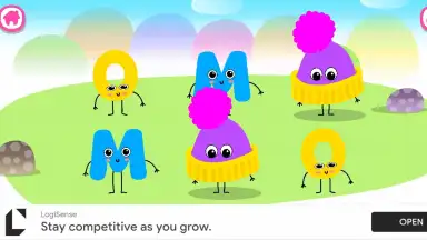 Captura de tela de Bini ABC Games! Phonics 4 Kids 13
