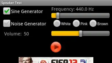 Captura de tela de Speaker Test 1