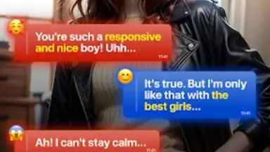 Captura de tela de Flirtly - AI Girl 1