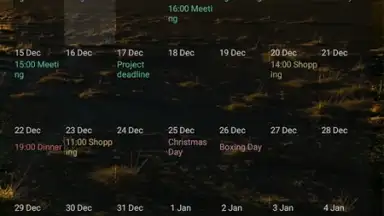 Captura de tela de Touch Calendar Free 1