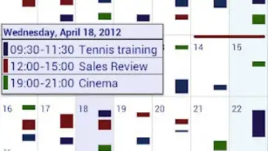 Captura de tela de Business Calendar 1