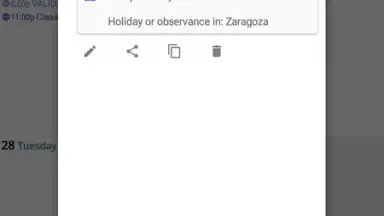 Captura de tela de aCalendar 4