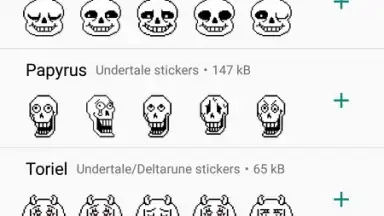 Captura de tela de Undertale & Deltarune Stickers for WhatsApp 1