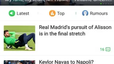 Captura de tela de All Football - News & Scores 8