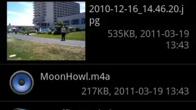 Captura de tela de Blackmoon File Browser 6