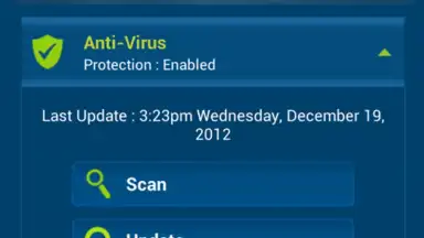Captura de tela de eScan Mobile Security 5