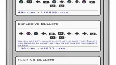 Captura de tela de GTA 5 Cheats Codes 4
