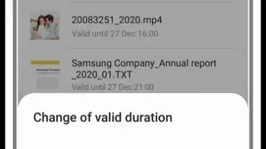 Captura de tela de Samsung Private Share 2