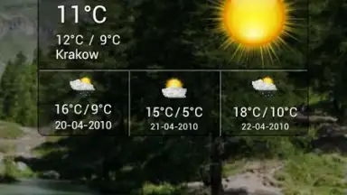 Captura de tela de Cute Weather Widget 1
