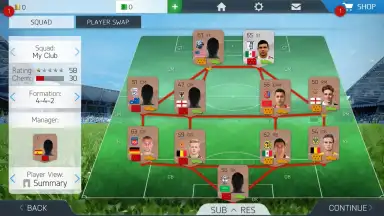 Captura de tela de FIFA 16 Ultimate Team 2