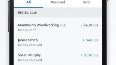 Captura de tela de PayPal Business 3