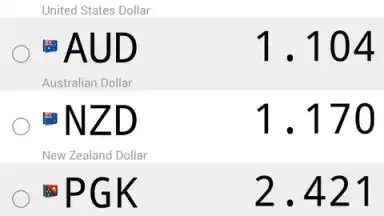 Captura de tela de Daily Currency Rates 2