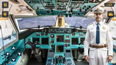 Captura de tela de Airplane Simulator Flight Game 6