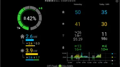 Captura de tela de Powerwall Companion 7