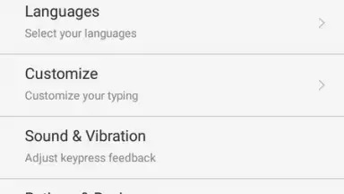 Captura de tela de Typany Keyboard 1