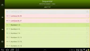 Captura de tela de Bible Reading Schedule 7