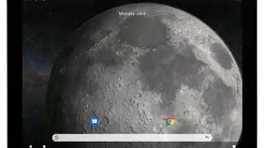 Captura de tela de Moon 3D Live Wallpaper 7