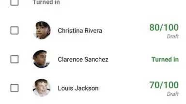 Captura de tela de Google Classroom 13