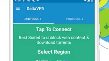 Captura de tela de Delta VPN 5