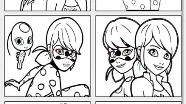 Captura de tela de Coloring Ladybug & Blackcat 5