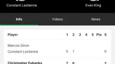 Captura de tela de Betway Scores 5
