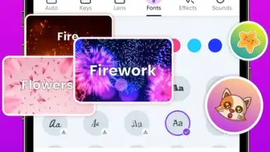 Captura de tela de Keyboard for WhatsApp : Stylish Fonts Keyboard 4