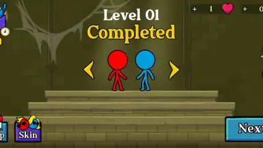 Captura de tela de Red and Blue Stickman 7