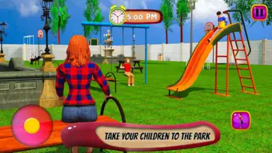 Captura de tela de Virtual Mother Life Simulator - Baby Care Games 3D 7