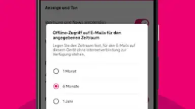 Captura de tela de Telekom Mail 2