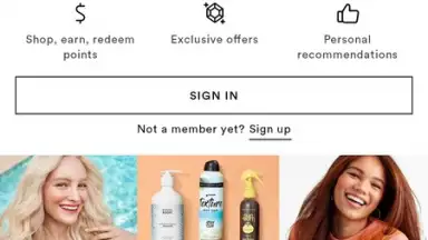Captura de tela de Ulta Beauty 1