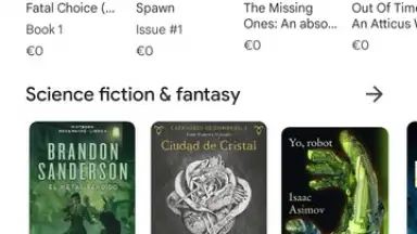 Captura de tela de Google Play Books 4