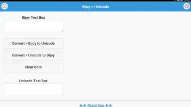 Captura de tela de Unicode - Bijoy Converter 2