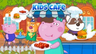 Captura de tela de Kids Cafe with Hippo 8