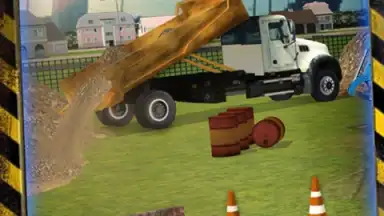 Captura de tela de Construction Trucker 3D Sim 3