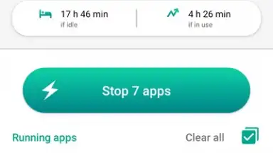 Captura de tela de Kaspersky Battery Life 1