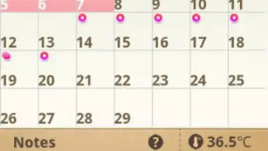 Captura de tela de Period Calendar 3
