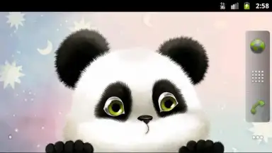 Captura de tela de Panda Chub Live Wallpaper Free 1