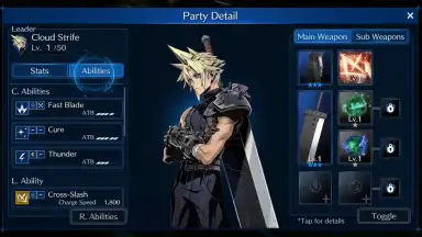 Captura de tela de Final Fantasy VII Ever Crisis 11