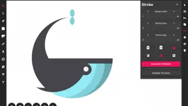 Captura de tela de Vector Ink: SVG, Illustrator 14