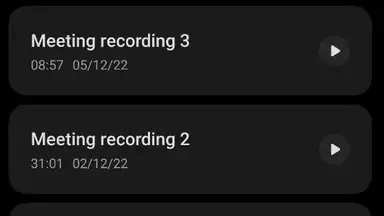 Captura de tela de ColorOS Recorder 1