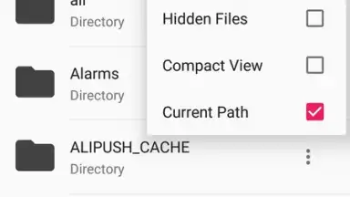 Captura de tela de Framaroot File Manager 1