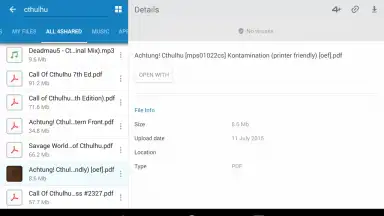 Captura de tela de 4shared Premium 2