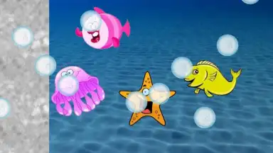 Captura de tela de Fishes Puzzles for Toddlers ! 1