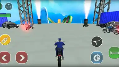 Captura de tela de Police Bike Stunts Games 10