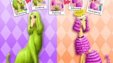 Captura de tela de Animal Hair Salon 1