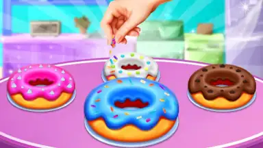 Captura de tela de Ice Cream Shop Cone Maker Game 1